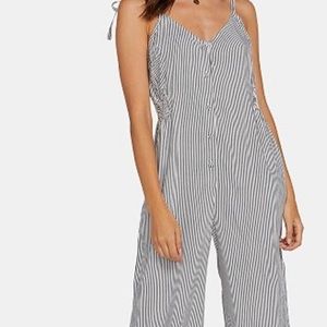 Volcom Striped Jumpsuit